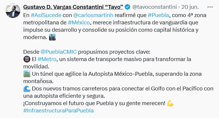 Metro en Puebla