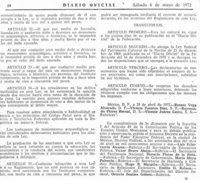 Ley Federal sobre Monumentos Históricos y Zonas Arqueológicos, Artísticos e Históricos