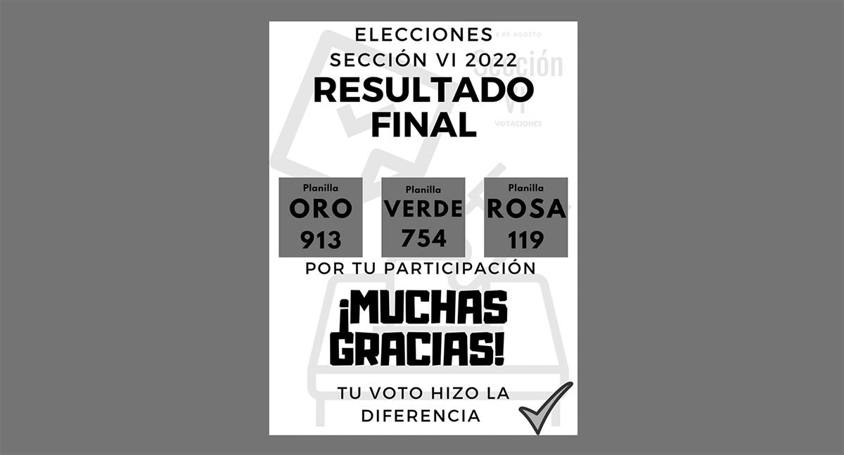 Resultados Elecciones Sección IV