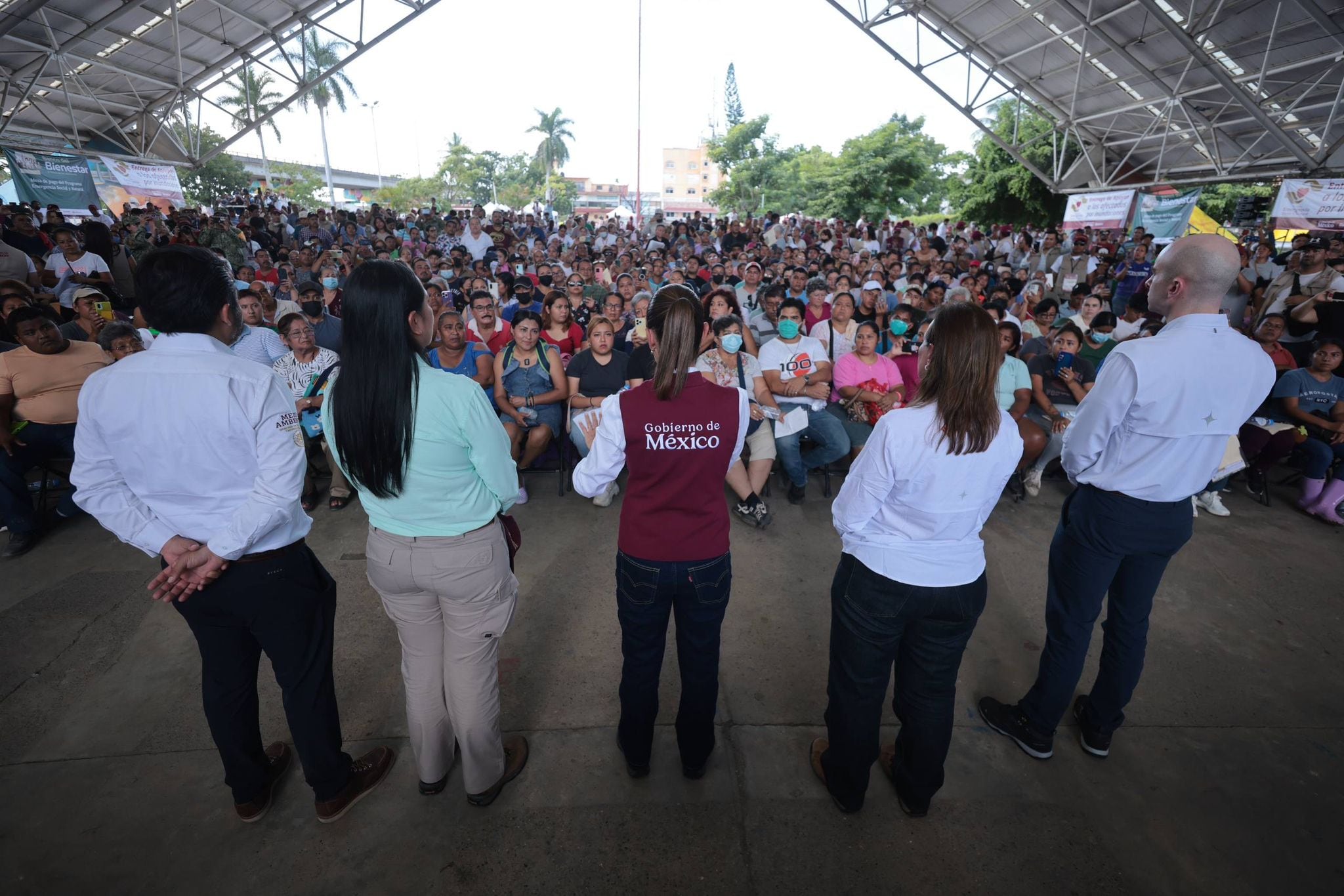 Claudia Sheinbaum realiza tercera visita a Poza Rica, Veracruz