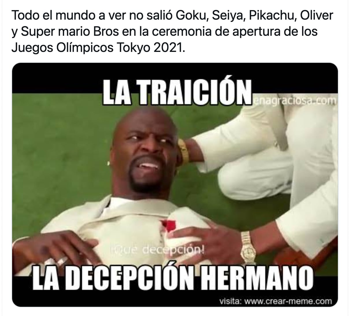 Meme Juegos Olímpicos de Tokio 2021