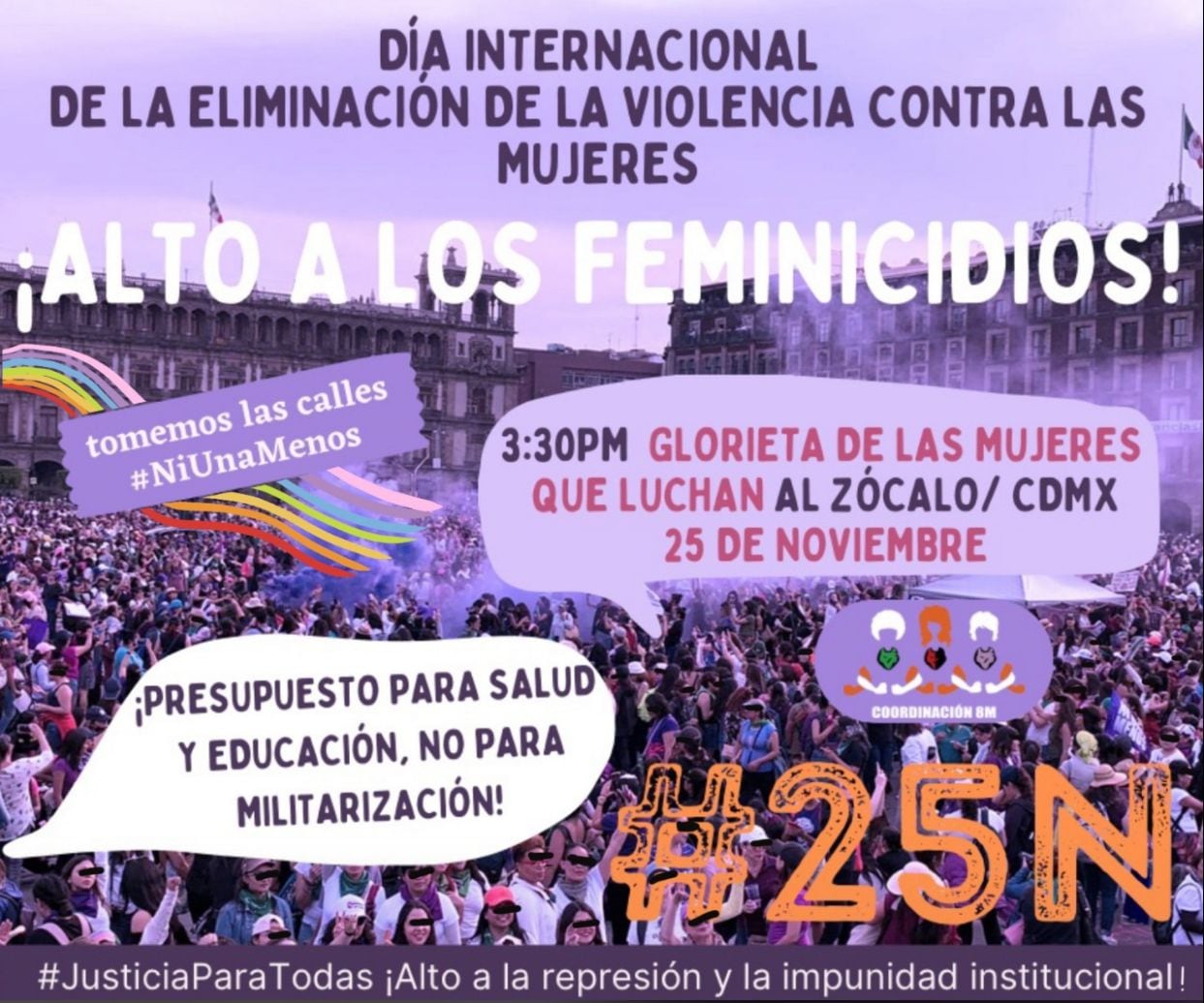 Marcha 25N en CDMX
