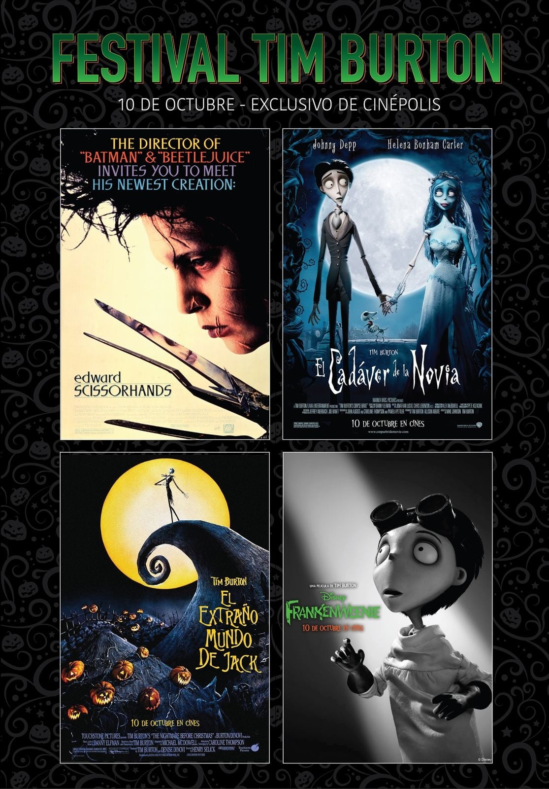 ¿Festival de Tim Burton llega a Cinépolis México?  Estas son las 4 películas que podrían llegar nuevamente al cine
