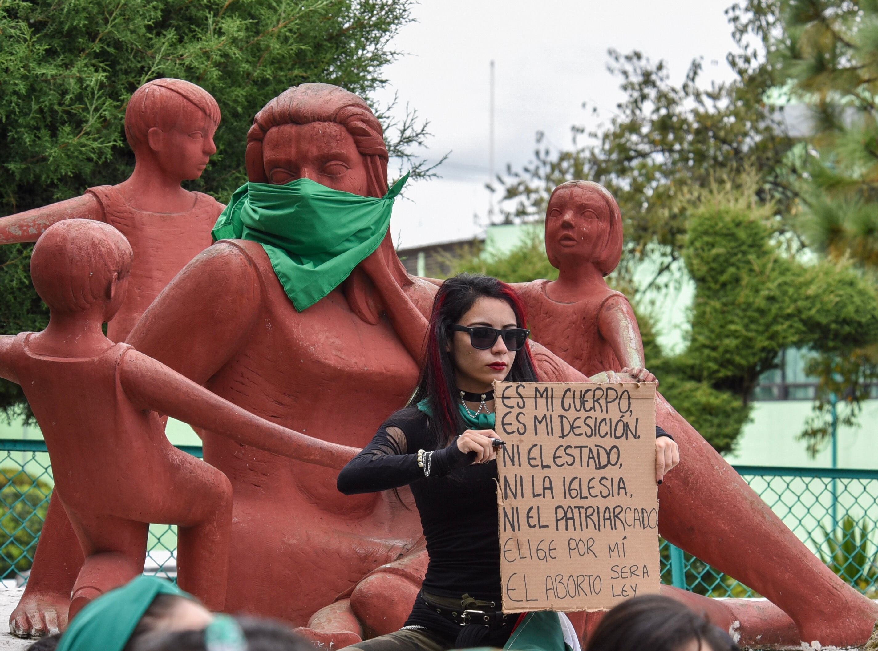 Protesta aborto legal en México.