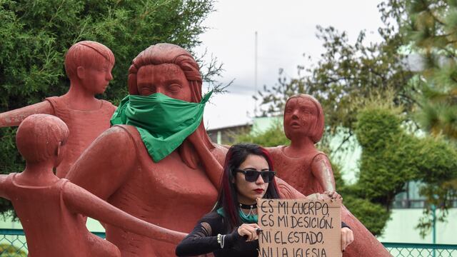 Protesta aborto legal en México.