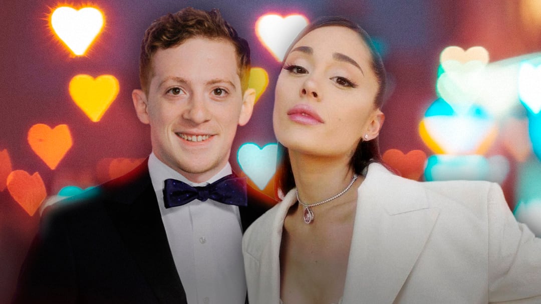 Ethan Slater y Ariana Grande