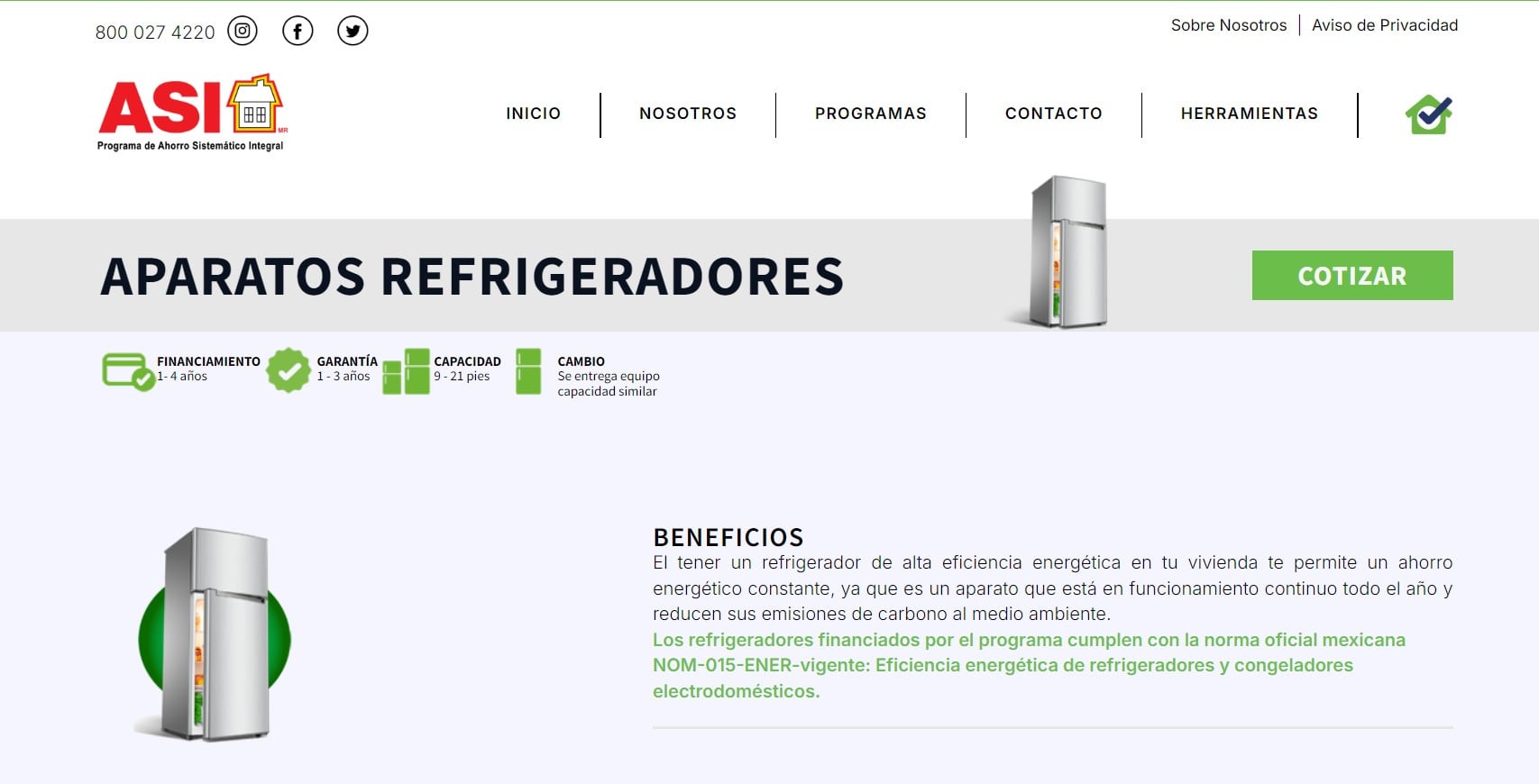 Programa ASI de CFE para cambiar electrodomésticos