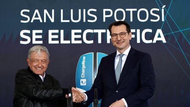 AMLO afirma que BMW tiene éxito asegurado en la producción de baterías de litio en San Luis Potos