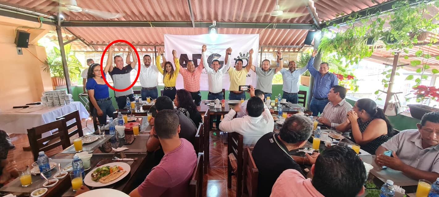 "El Nene" Granados en evento del PRD