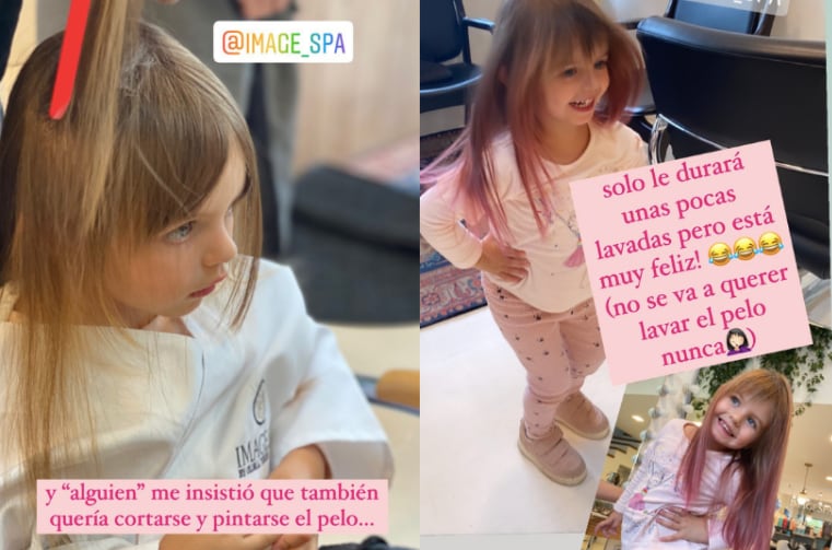 Kailani tiñe su cabello por primera vez