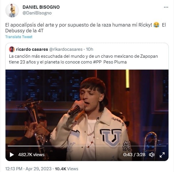 Daniel Bisogno y Peso Pluma