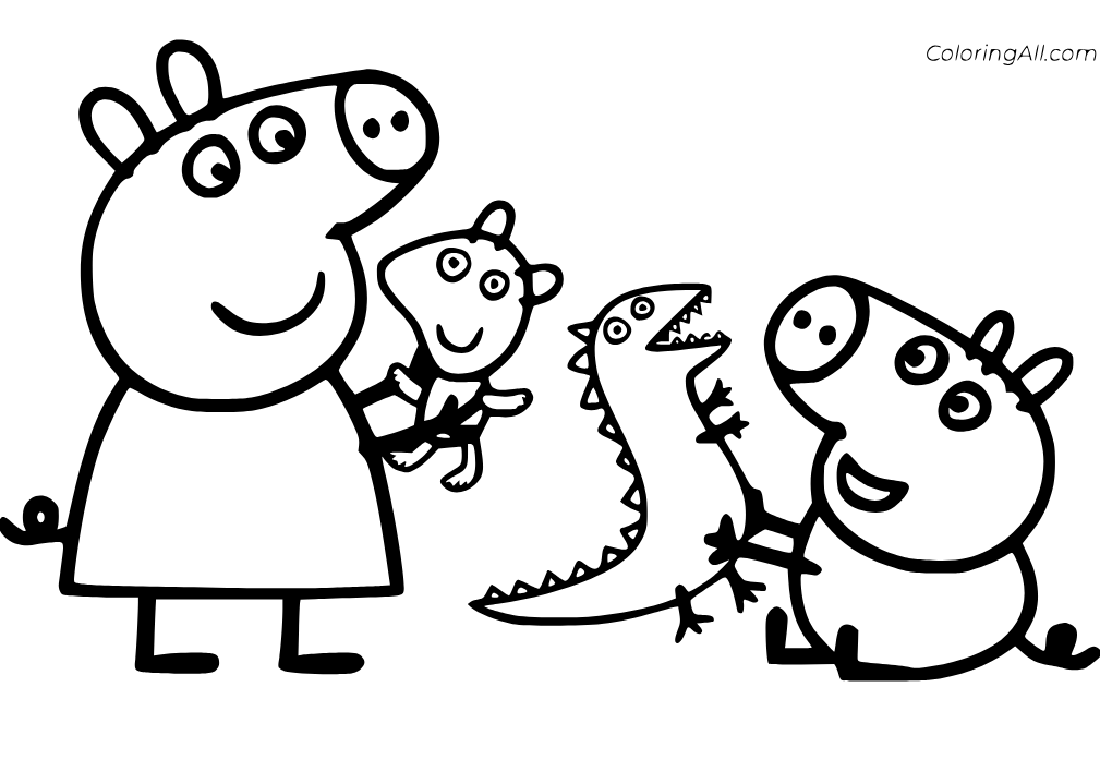 Dibujos de Peppa Pig para colorear en el Día del Niño