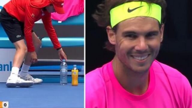 Si hay un tenista con muchas 'manías' en el circuito ese es Rafael Nadal, quien vivió una situación cómica