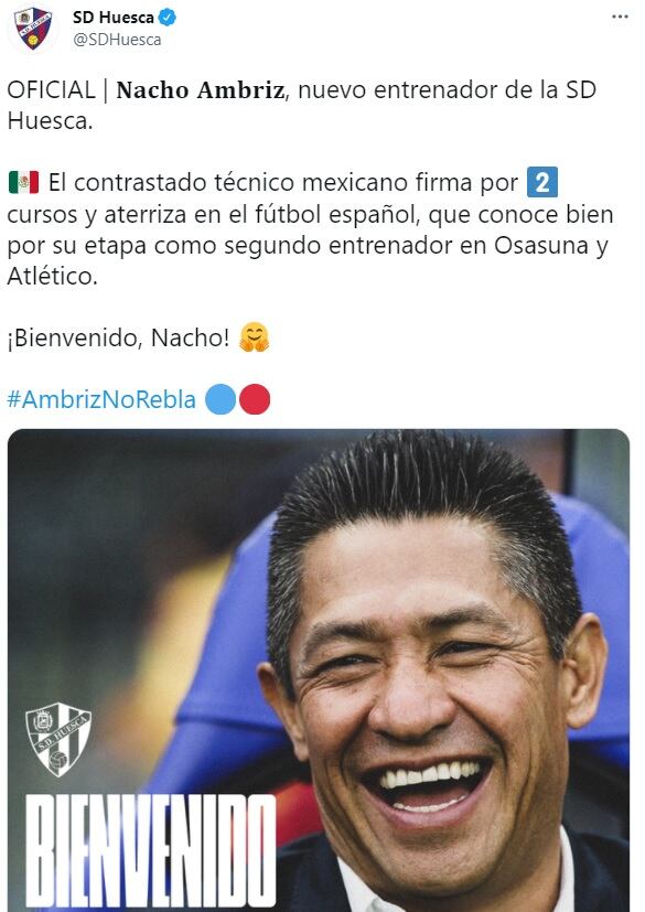 Ignacio Ambriz llega al SD Huesca