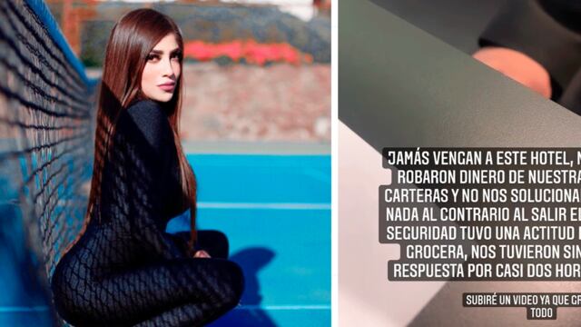Andrea Zúñiga acusa de robo a un hotel