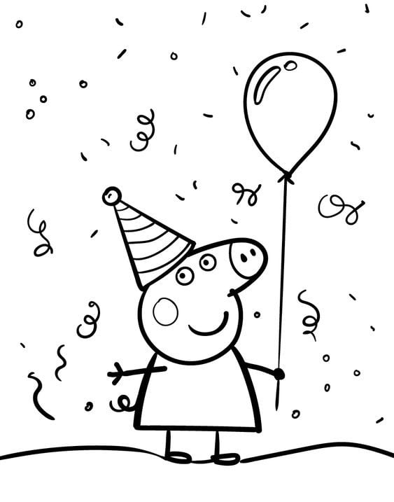 Dibujos de Peppa Pig para colorear
