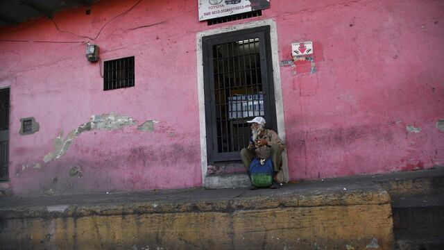 Escena de un barrio marginal en Caracas.