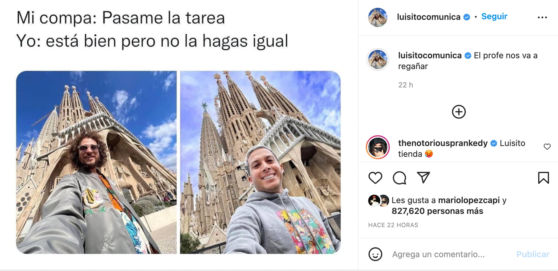 Luisito Comunica llama copión a Alex Tienda