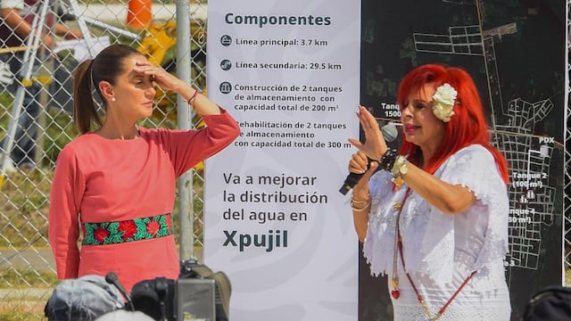 Layda Sansores San Román, gobernadora de Campeche junto a la presidenta Claudia Sheinbaum