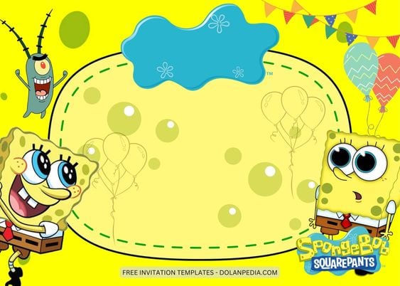 Tarjetas de Bob Esponja para graduación