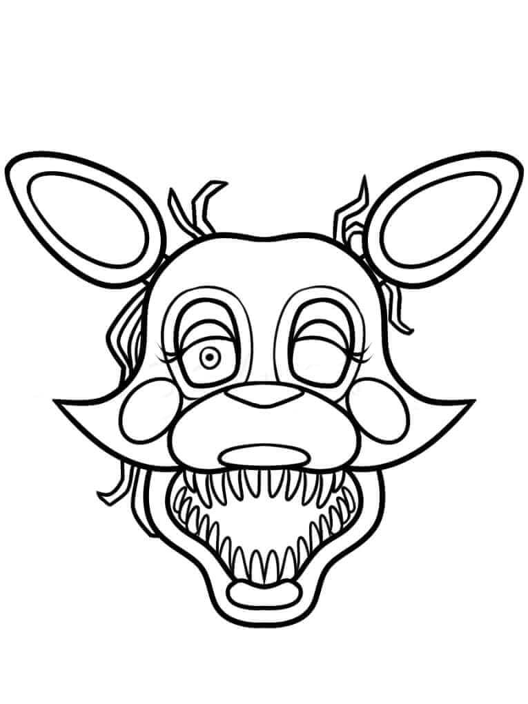 Dibujos de Foxy de Five Nights at Freddy’s para colorear e imprimir