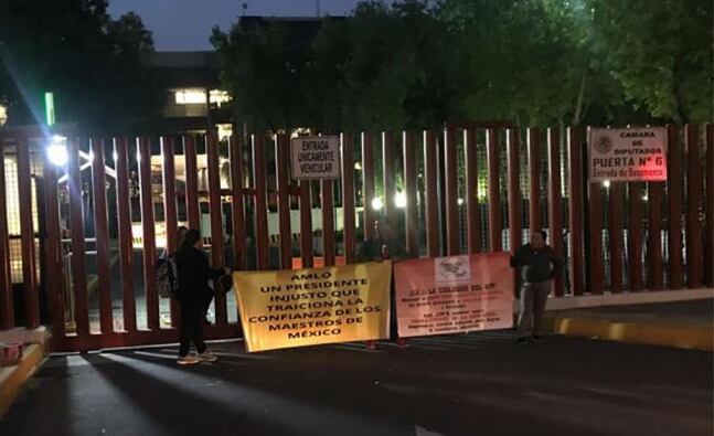 Protesta en la Cámara de Diputados