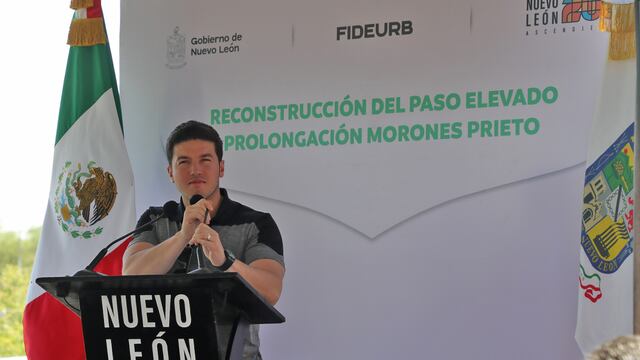 Samuel García entregó la reconstrucción del paso elevado de Morones Prieto