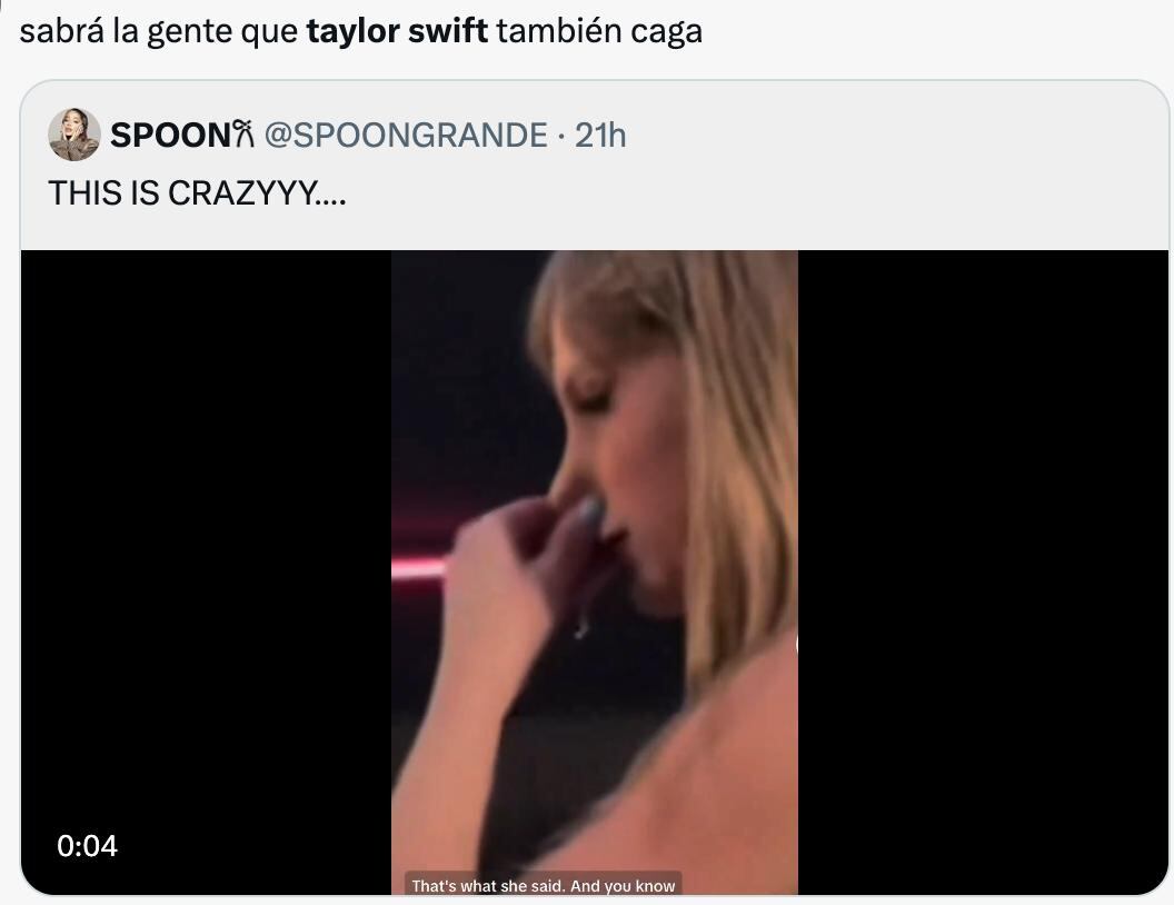 Taylor Swift es captada limpiándose los mocos en su concierto y los fans la defienden