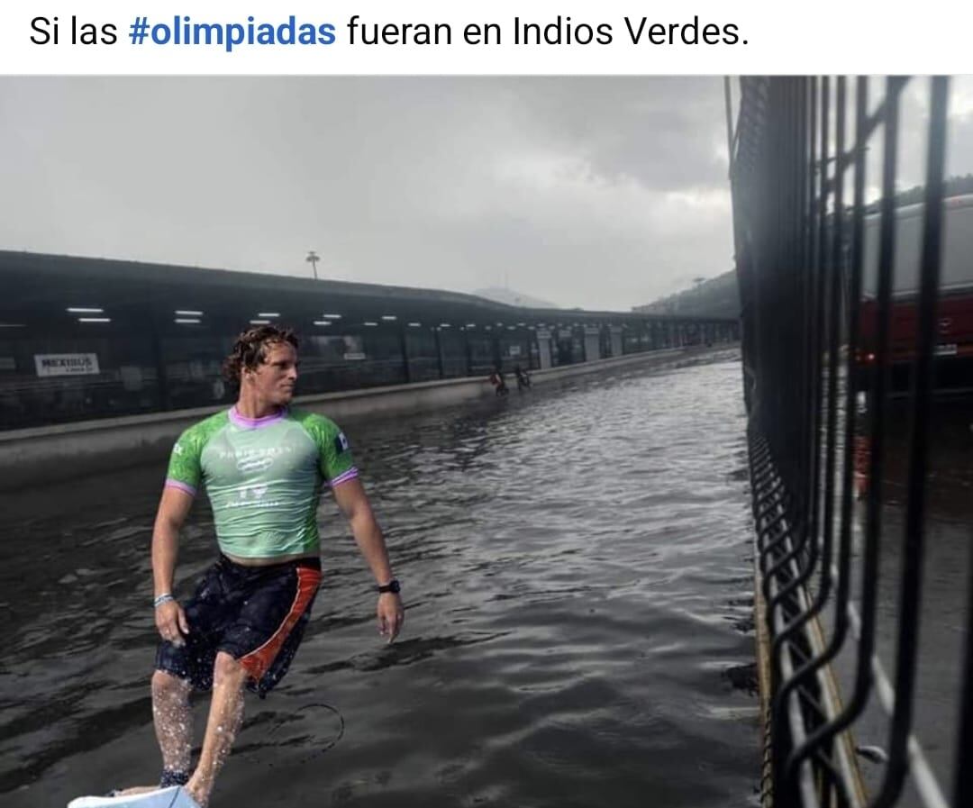 memes inundación Indios Verdes