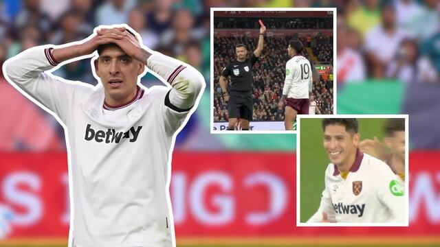 La increíble falla de Edson Álvarez que para su suerte terminó en gol del West Ham; después lo expulsaron.