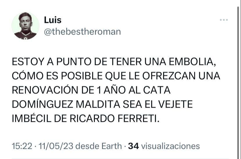 Los fans de Cruz Azul estallaron ante la noticia de la posible renovación del Cata Domínguez.