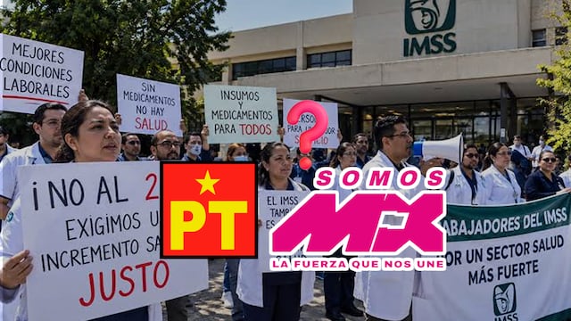 ¿Participaron liderazgos del PT y Somos en la marcha del IMSS? Esto dijo Sheinbaum