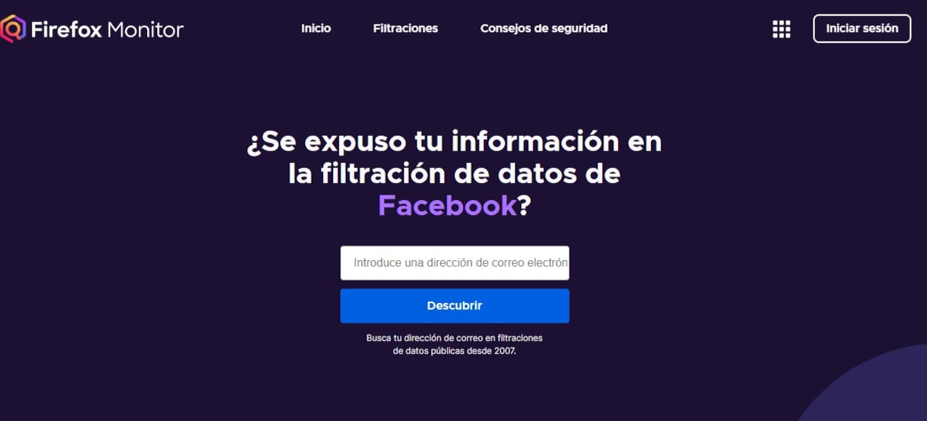 Filtración de Facebook