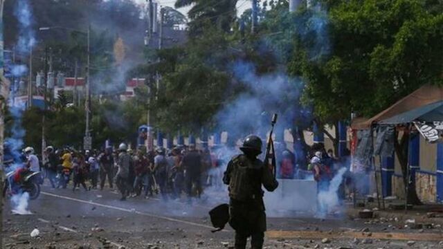 Denuncian uso de lanzacohetes para represión de la protesta en Nicaragua