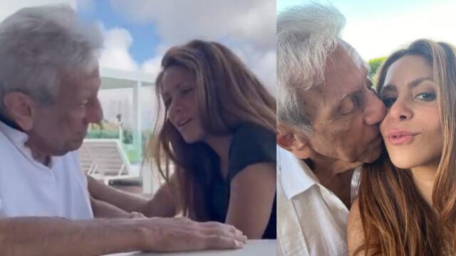 Shakira y su papá, William Mebarack Chadid.