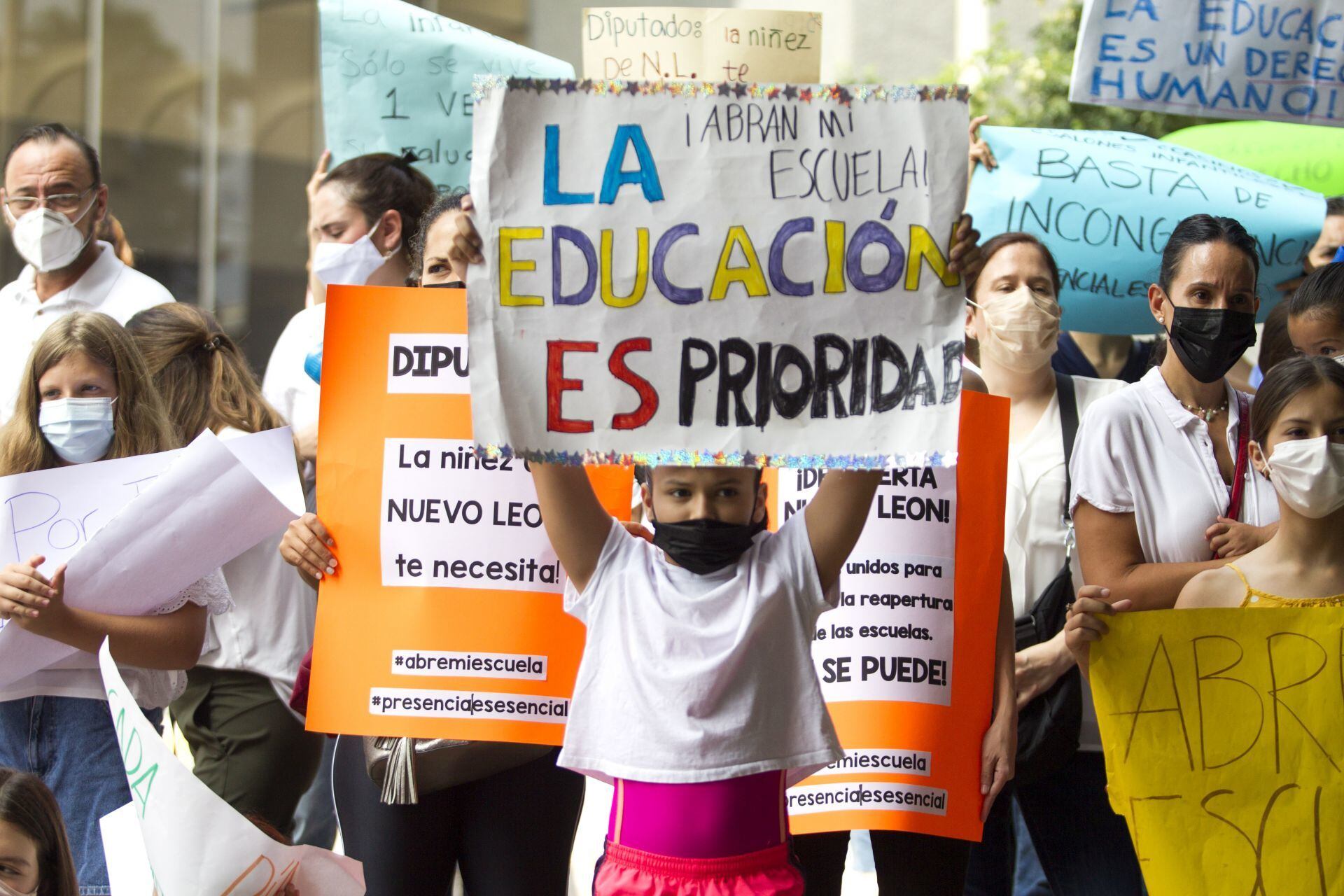 Protesta por el regreso a clases