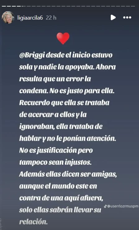 Mamá de Briggitte Bozzo la defiende de las críticas