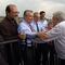 Francisco Cervantes y Antonio del Valle, presidentes del CCE y CMN, llegan al Zócalo para apoyar a AMLO este 27 de noviembre