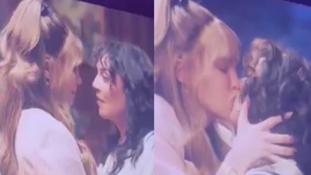 El beso de Belinda y Regina Blandón en Mentiras, La Serie (VIDEO)