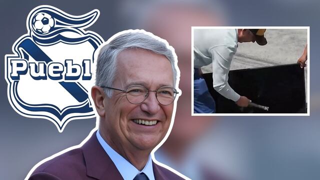 Fan del Puebla rompe pantalla en protesta por malos resultados; Salinas Pliego amenaza con llevarse al equipo.