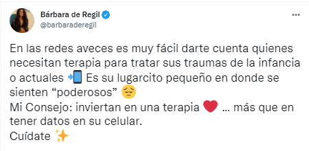 Bárbara de Regil manda mensaje a sus haters.