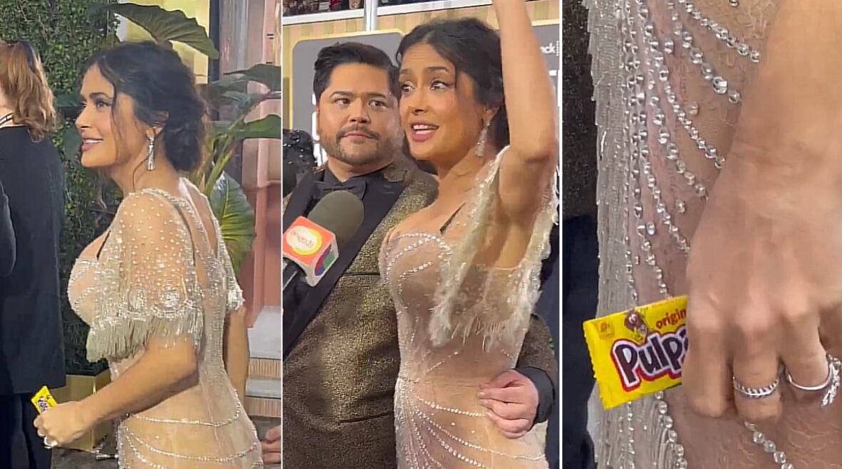 Salma Hayek con un pulparindo