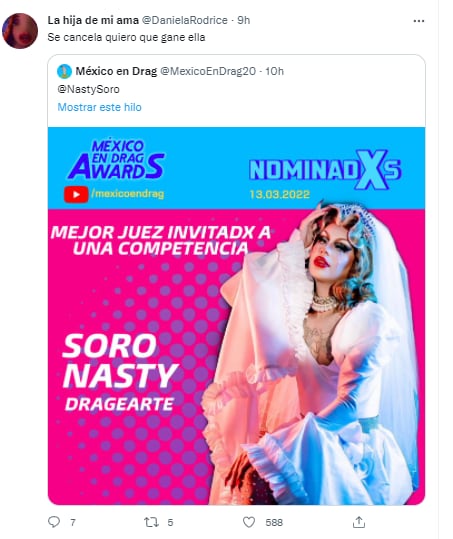 Daniela Rodrice podría ceder su premio a Soro Nasty.