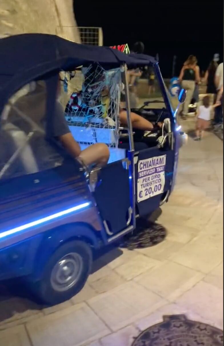 Mototaxi en Italia, como en Latinoamérica