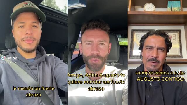 Giovani Dos Santos, Miguel Layún y Braulio Luna saludan a Adán Augusto López en mensaje proselitista