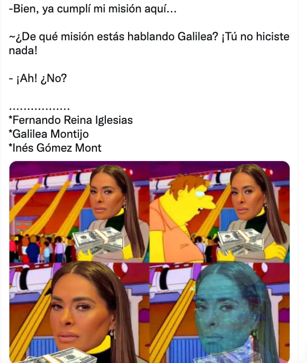 Memes sobre Galilea Montijo por el caso de Inés Goméz Mont