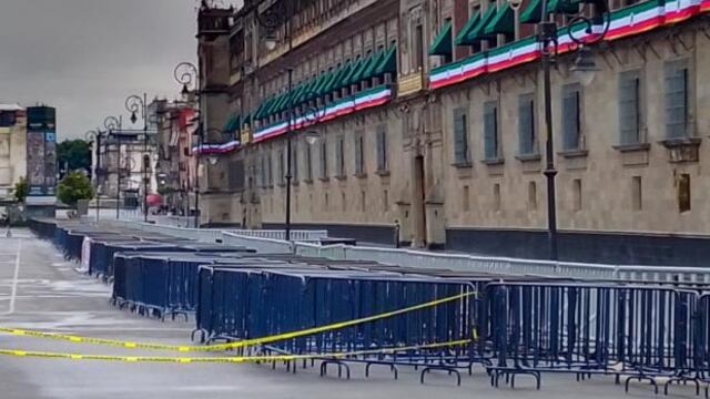 Palacio Nacional blindado