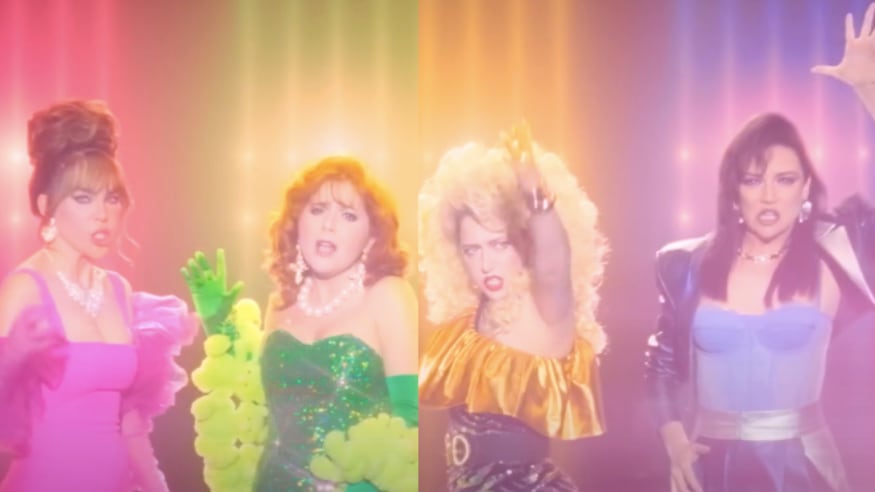 El video en YouTube de Castillos que canta el elenco de Mentiras, La Serie incluida Belinda