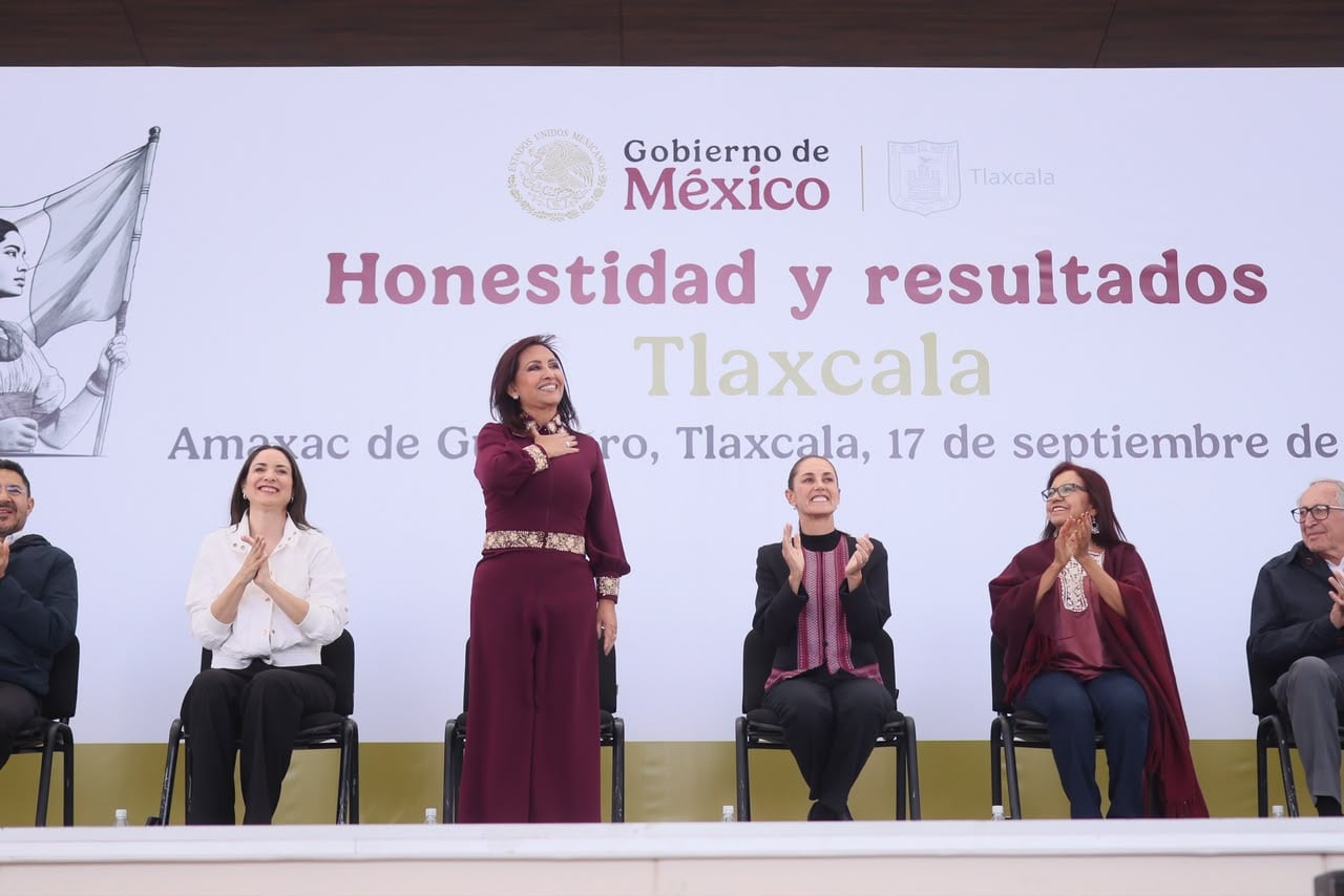 Lorena Cuéllar destaca gobernabilidad y unidad de Tlaxcala.