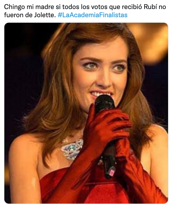 Meme Rubí finalista de La Academia